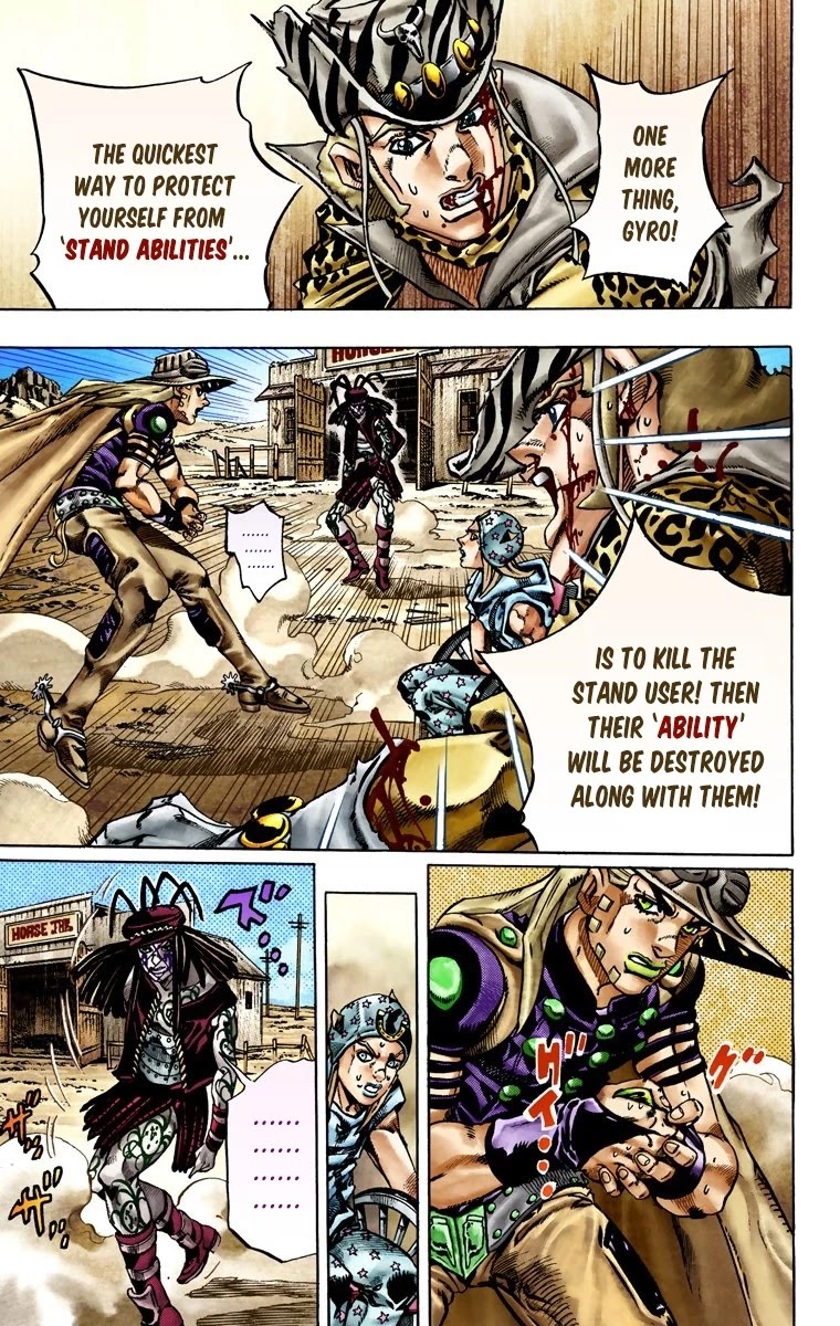 JoJo's Bizarre Adventure Part 7 - Steel Ball Run (Official Colored) chapter 22 page 17