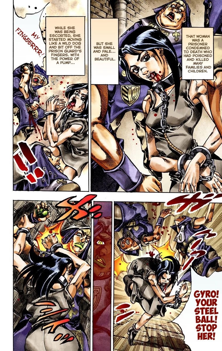 JoJo's Bizarre Adventure Part 7 - Steel Ball Run (Official Colored) chapter 24 page 9
