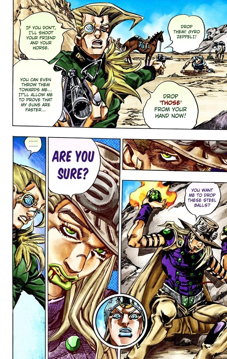 JoJo's Bizarre Adventure Part 7 - Steel Ball Run (Official Colored) chapter 25 page 14
