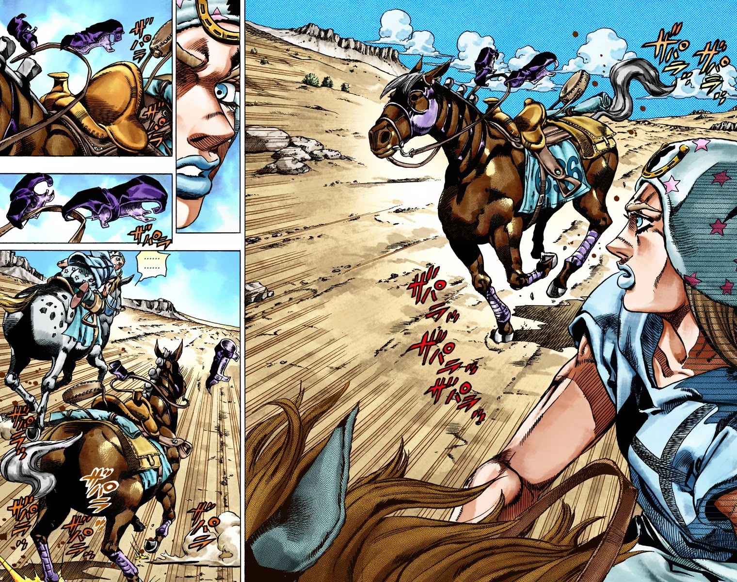 JoJo's Bizarre Adventure Part 7 - Steel Ball Run (Official Colored) chapter 25 page 45