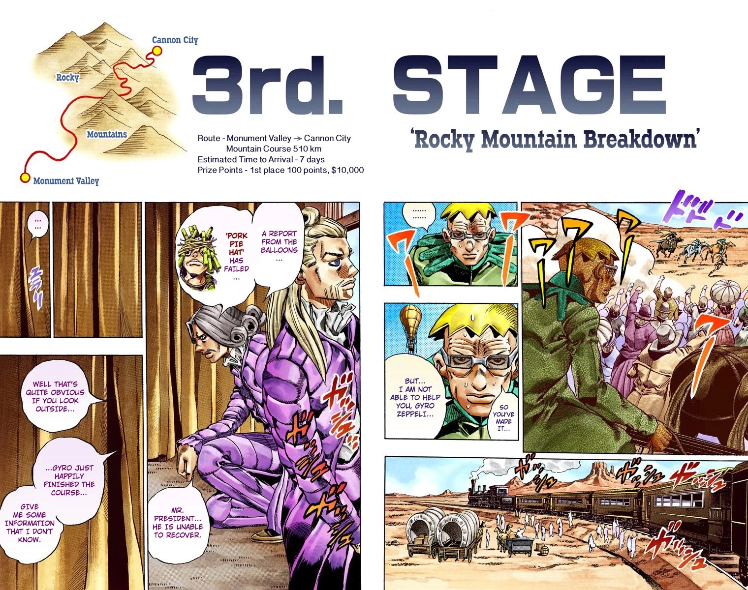 JoJo's Bizarre Adventure Part 7 - Steel Ball Run (Official Colored) chapter 28 page 12
