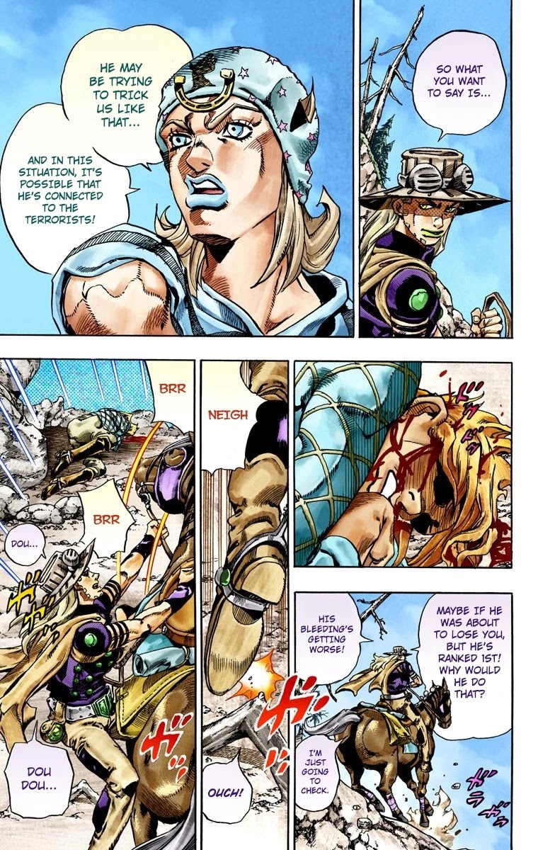 JoJo's Bizarre Adventure Part 7 - Steel Ball Run (Official Colored) chapter 28 page 25