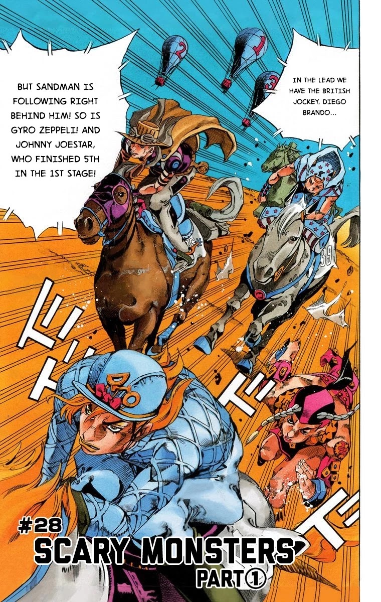 JoJo's Bizarre Adventure Part 7 - Steel Ball Run (Official Colored) chapter 28 page 3