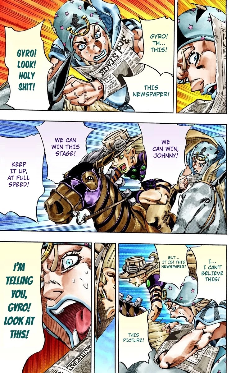 JoJo's Bizarre Adventure Part 7 - Steel Ball Run (Official Colored) chapter 28 page 8