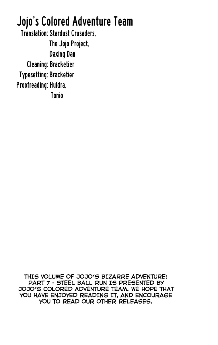 JoJo's Bizarre Adventure Part 7 - Steel Ball Run (Official Colored) chapter 30.5 page 9