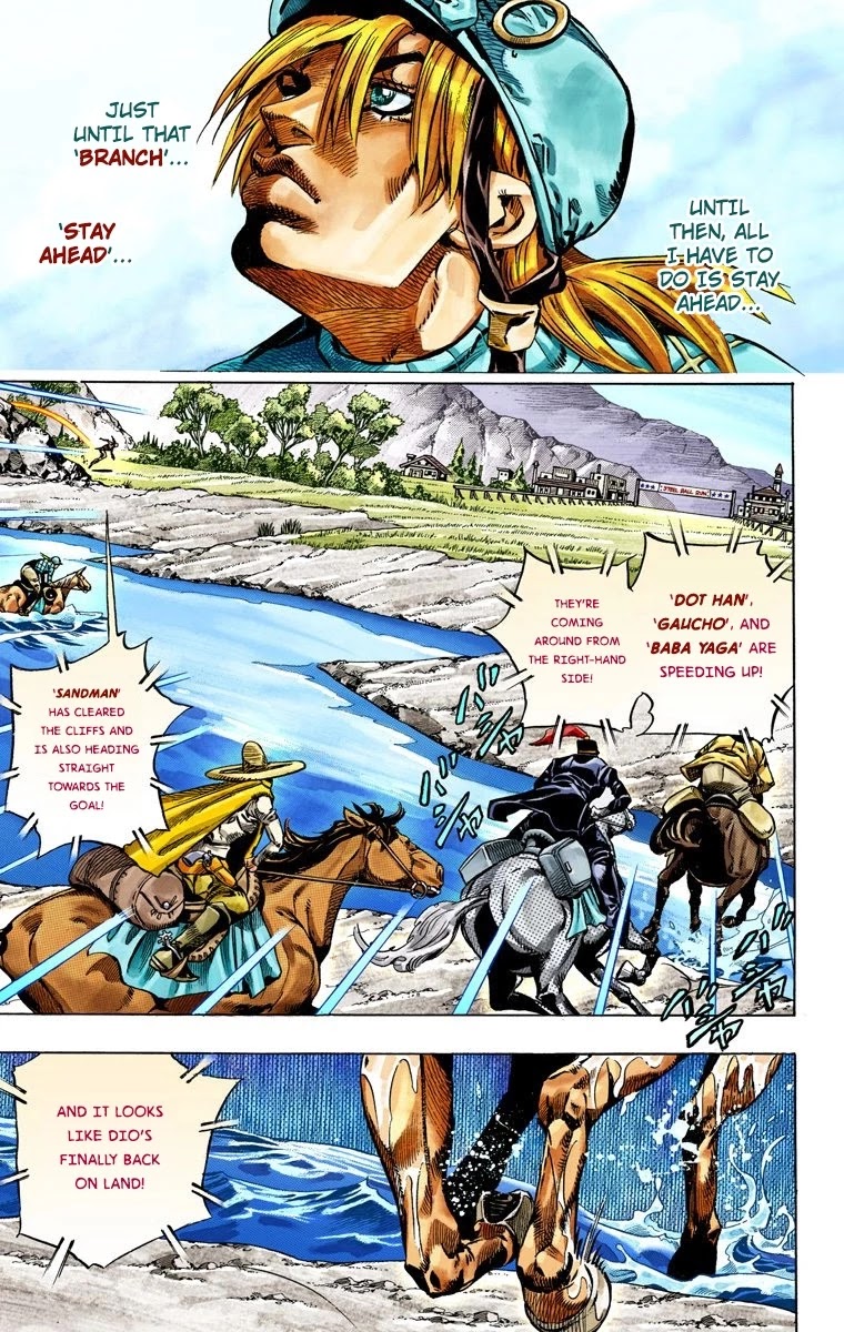JoJo's Bizarre Adventure Part 7 - Steel Ball Run (Official Colored) chapter 32 page 24