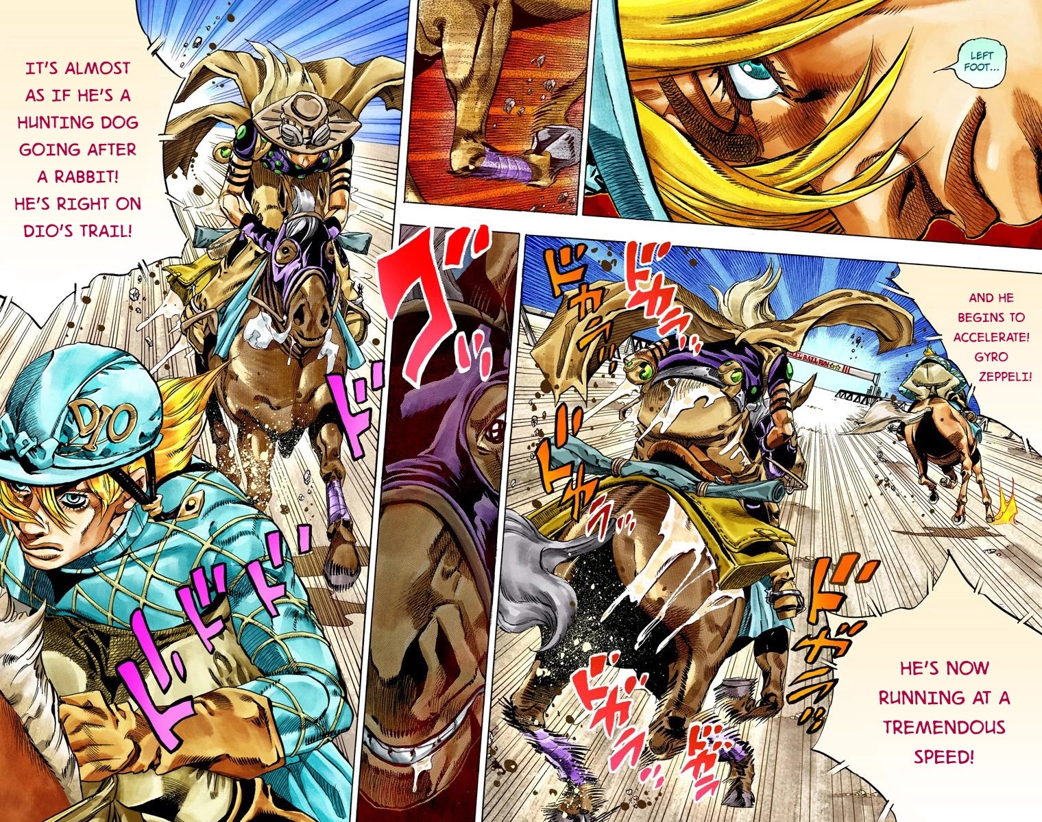 JoJo's Bizarre Adventure Part 7 - Steel Ball Run (Official Colored) chapter 32 page 26