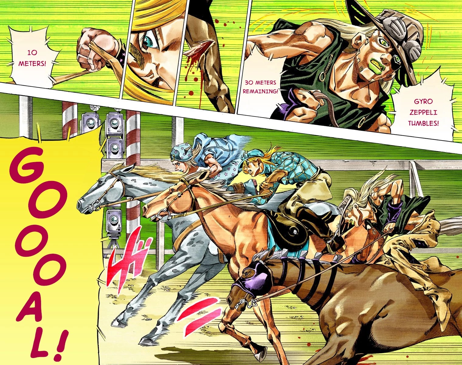 JoJo's Bizarre Adventure Part 7 - Steel Ball Run (Official Colored) chapter 32 page 35