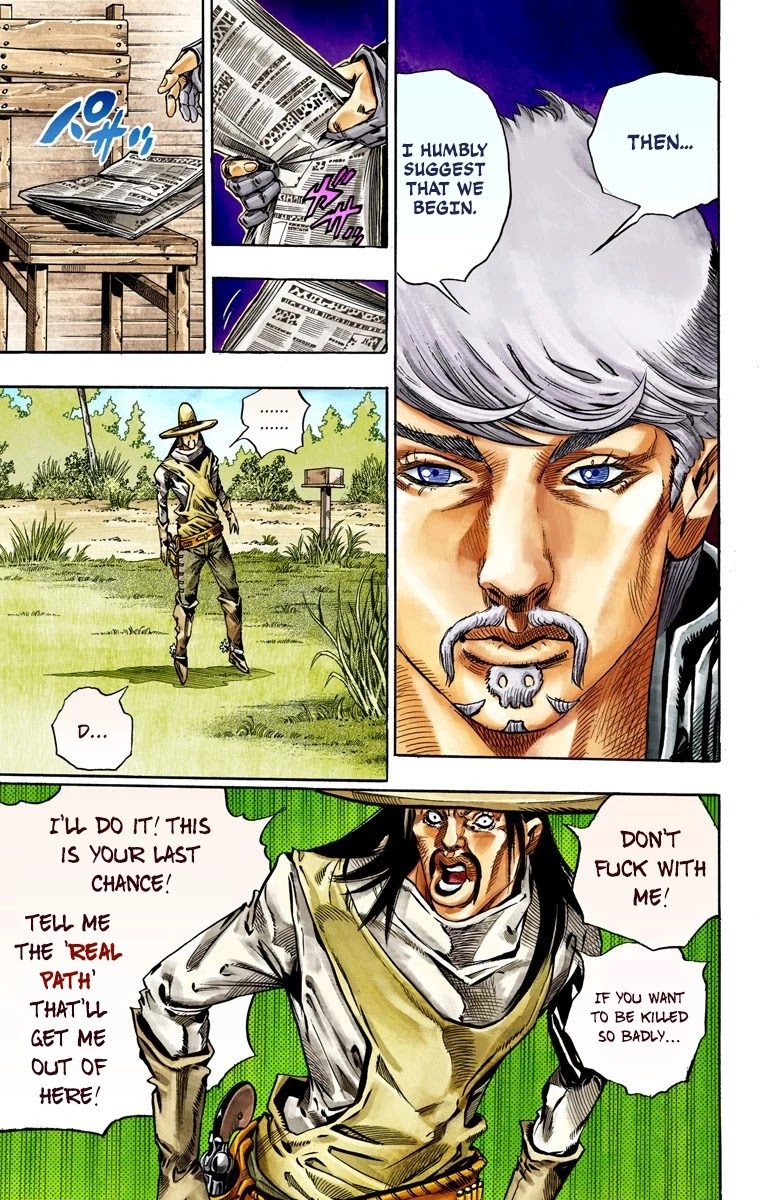 JoJo's Bizarre Adventure Part 7 - Steel Ball Run (Official Colored) chapter 33 page 43