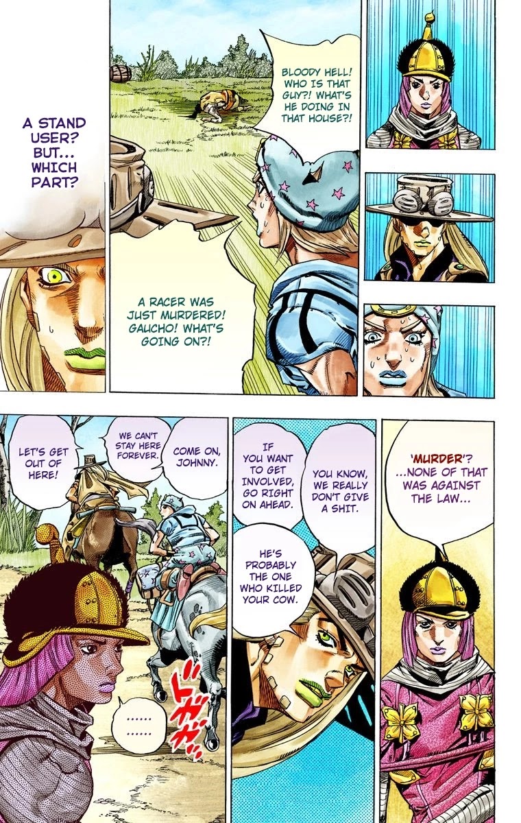 JoJo's Bizarre Adventure Part 7 - Steel Ball Run (Official Colored) chapter 33 page 55