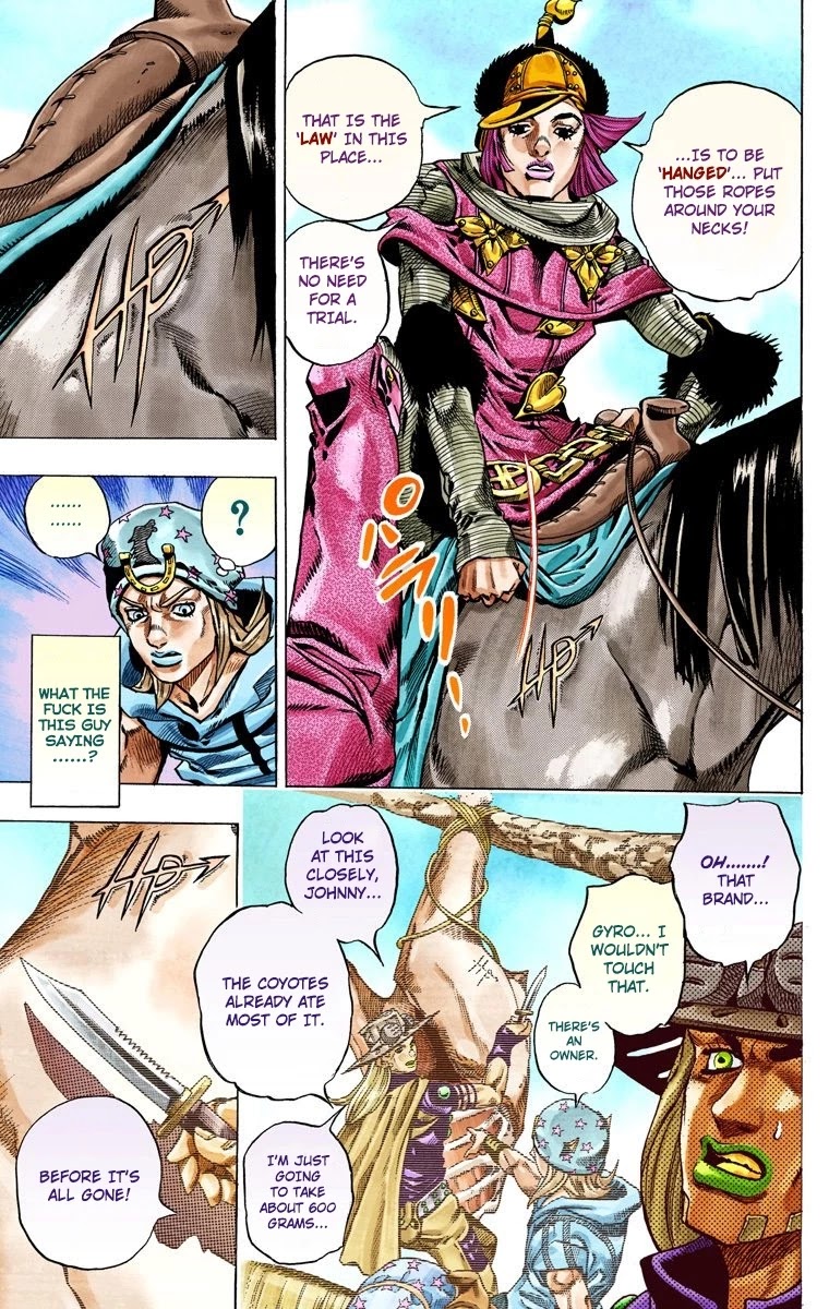 JoJo's Bizarre Adventure Part 7 - Steel Ball Run (Official Colored) chapter 33 page 6