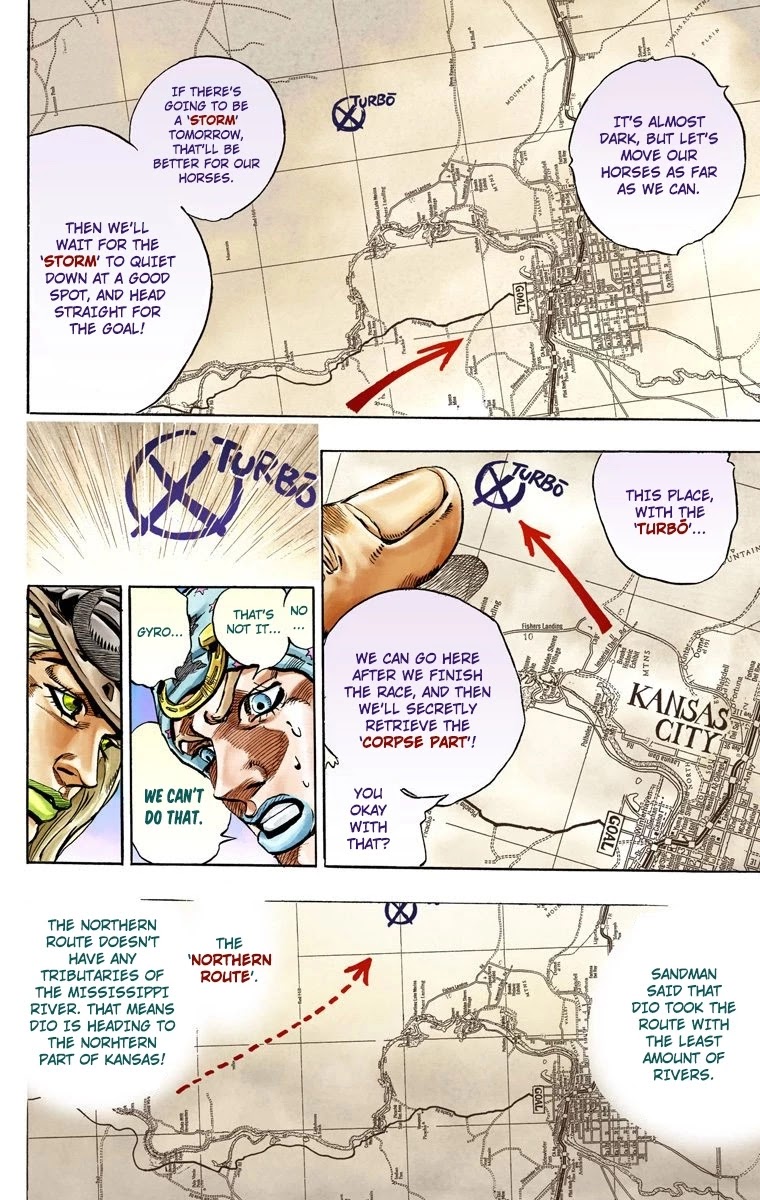JoJo's Bizarre Adventure Part 7 - Steel Ball Run (Official Colored) chapter 36 page 15