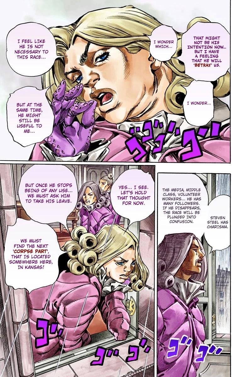 JoJo's Bizarre Adventure Part 7 - Steel Ball Run (Official Colored) chapter 36 page 22