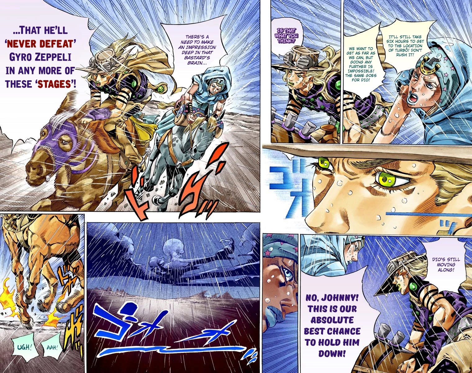 JoJo's Bizarre Adventure Part 7 - Steel Ball Run (Official Colored) chapter 37 page 43