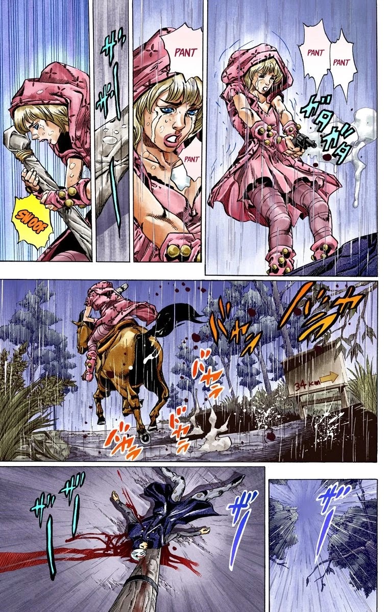 JoJo's Bizarre Adventure Part 7 - Steel Ball Run (Official Colored) chapter 38 page 15