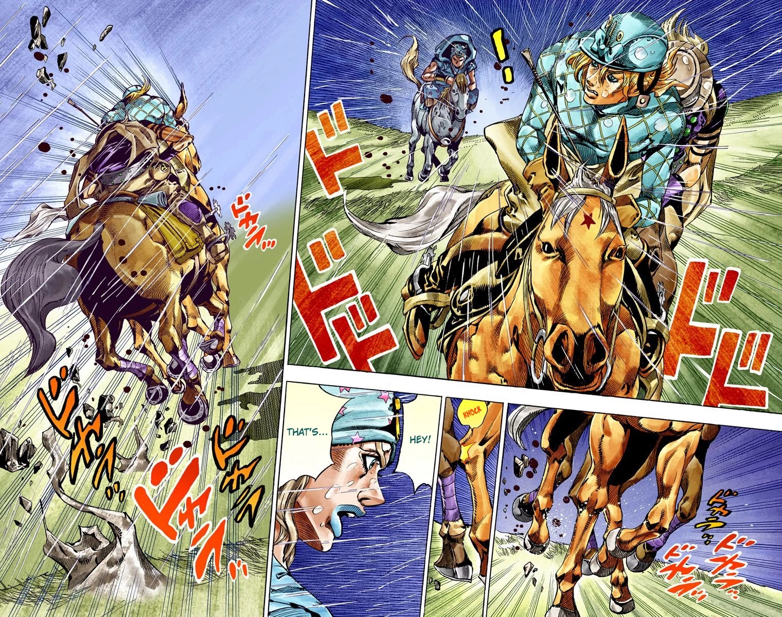 JoJo's Bizarre Adventure Part 7 - Steel Ball Run (Official Colored) chapter 38 page 44