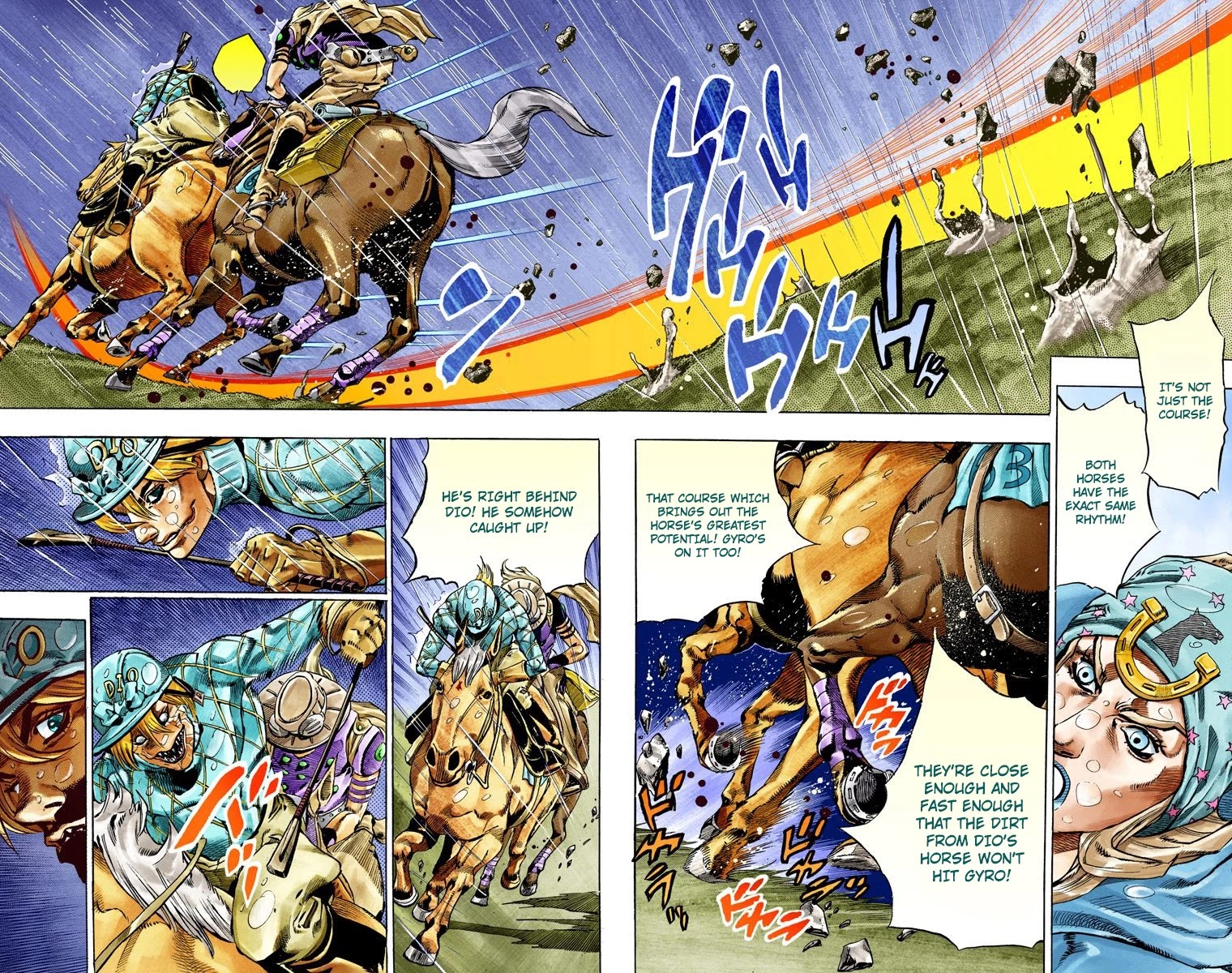 JoJo's Bizarre Adventure Part 7 - Steel Ball Run (Official Colored) chapter 38 page 47