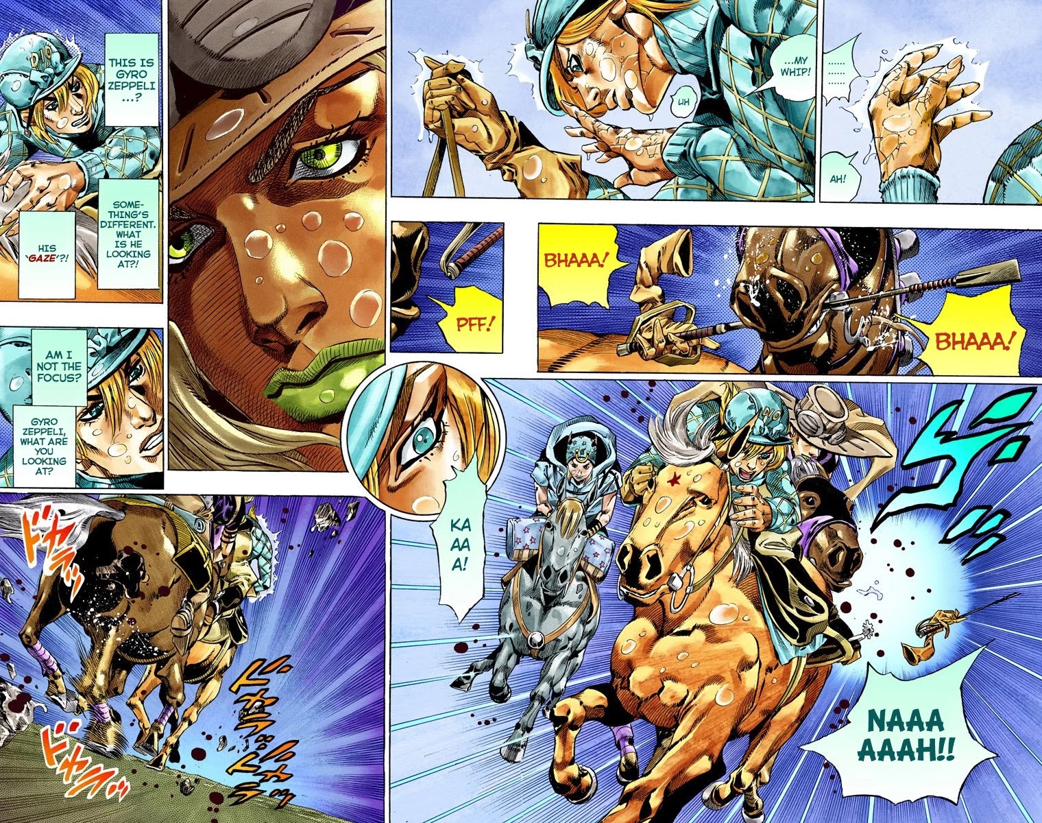 JoJo's Bizarre Adventure Part 7 - Steel Ball Run (Official Colored) chapter 38 page 48