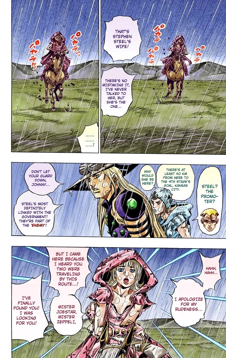 JoJo's Bizarre Adventure Part 7 - Steel Ball Run (Official Colored) chapter 39 page 22