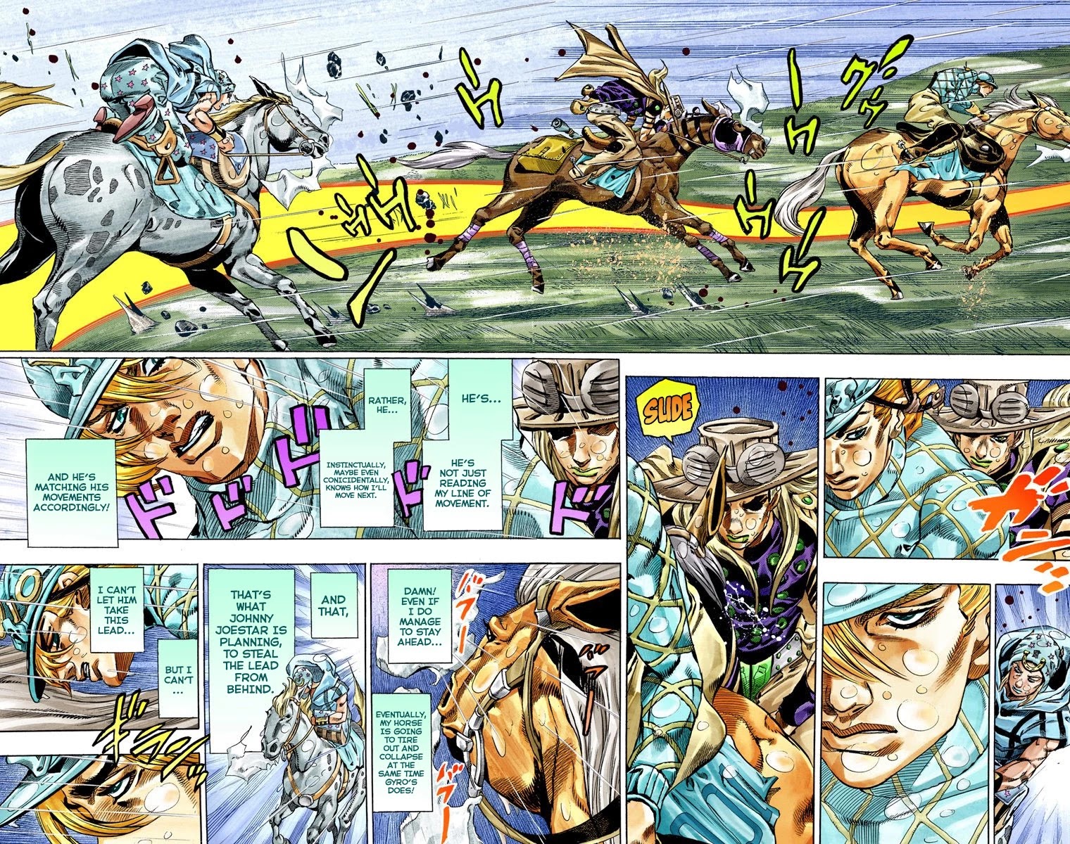 JoJo's Bizarre Adventure Part 7 - Steel Ball Run (Official Colored) chapter 39 page 4