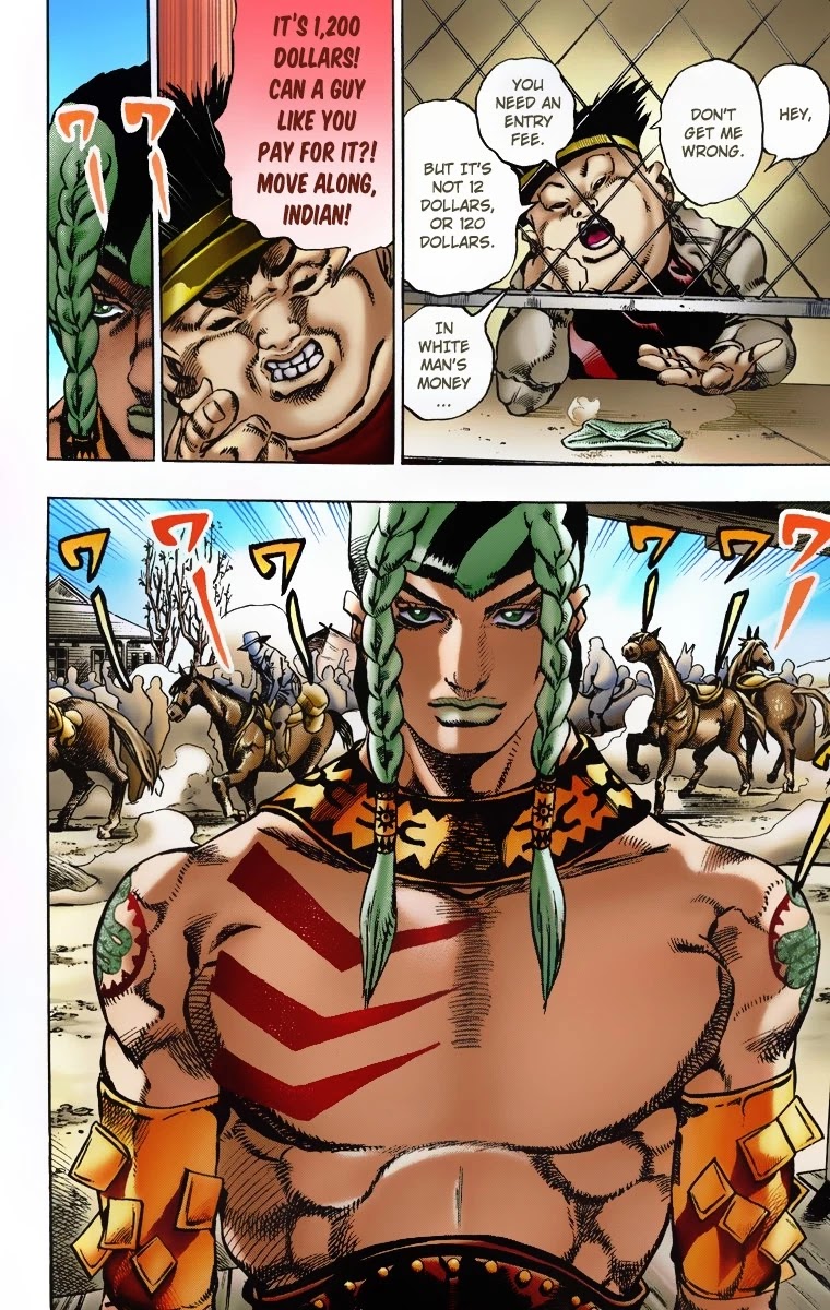 JoJo's Bizarre Adventure Part 7 - Steel Ball Run (Official Colored) chapter 4 page 14