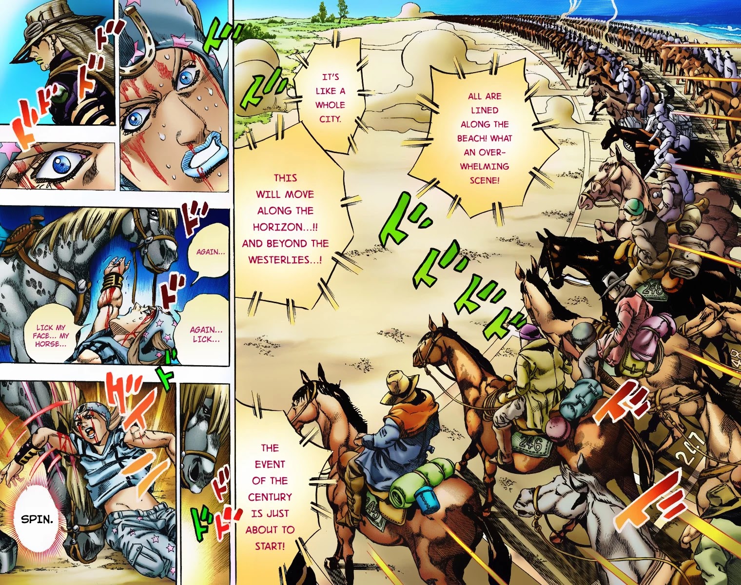 JoJo's Bizarre Adventure Part 7 - Steel Ball Run (Official Colored) chapter 4 page 25