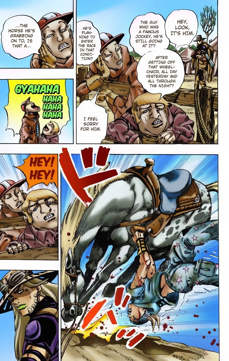 JoJo's Bizarre Adventure Part 7 - Steel Ball Run (Official Colored) chapter 4 page 7