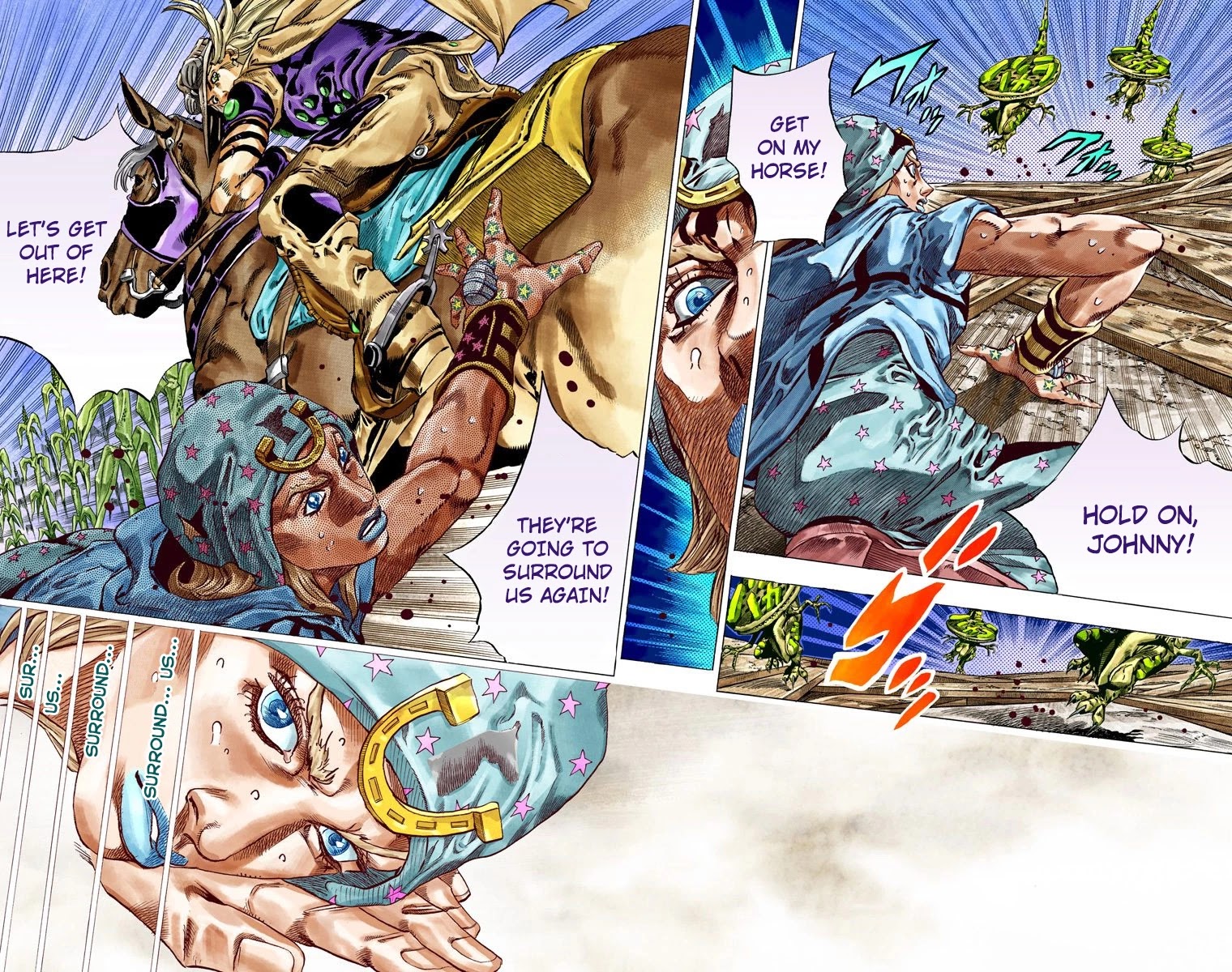JoJo's Bizarre Adventure Part 7 - Steel Ball Run (Official Colored) chapter 42 page 3