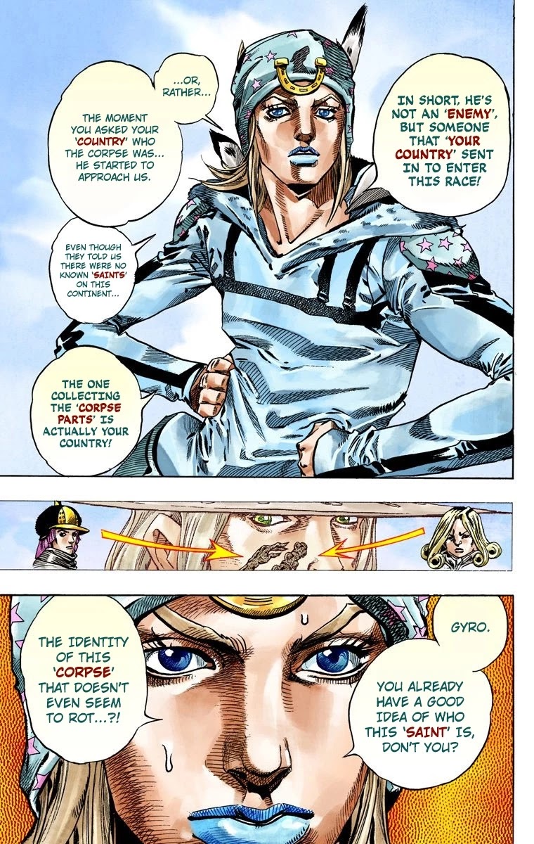 JoJo's Bizarre Adventure Part 7 - Steel Ball Run (Official Colored) chapter 45 page 15