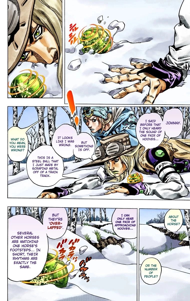JoJo's Bizarre Adventure Part 7 - Steel Ball Run (Official Colored) chapter 45 page 17