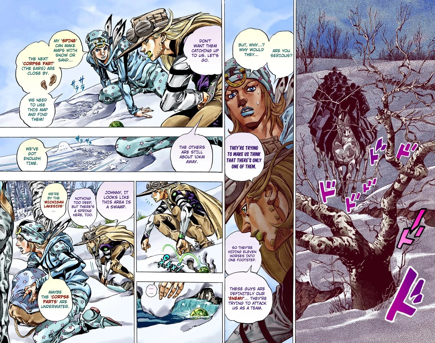 JoJo's Bizarre Adventure Part 7 - Steel Ball Run (Official Colored) chapter 45 page 19