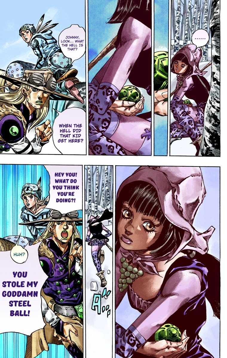 JoJo's Bizarre Adventure Part 7 - Steel Ball Run (Official Colored) chapter 45 page 21