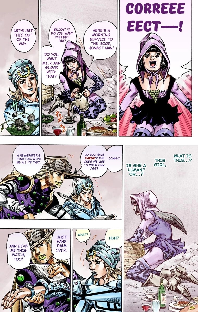 JoJo's Bizarre Adventure Part 7 - Steel Ball Run (Official Colored) chapter 45 page 44