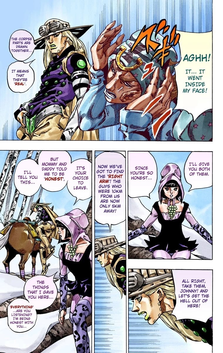 JoJo's Bizarre Adventure Part 7 - Steel Ball Run (Official Colored) chapter 45 page 52