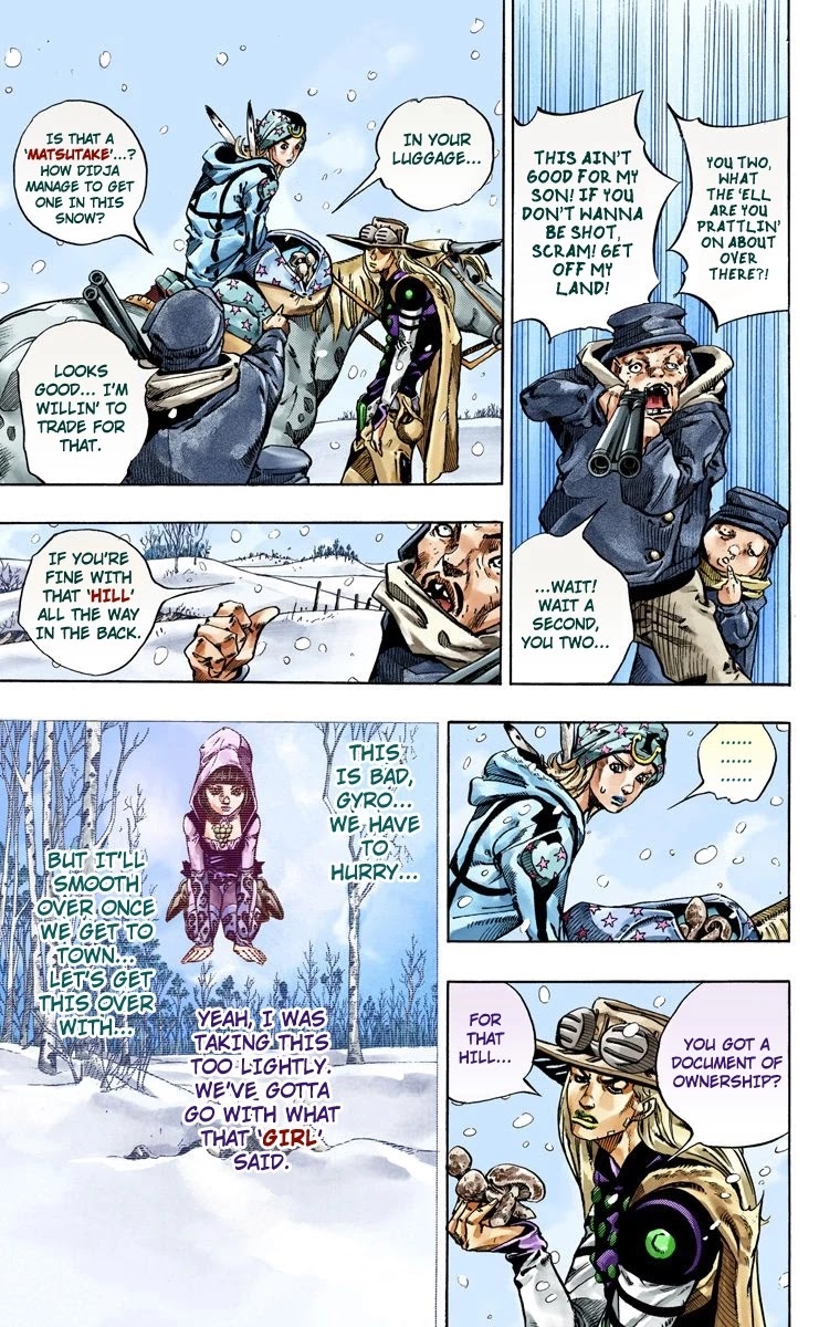 JoJo's Bizarre Adventure Part 7 - Steel Ball Run (Official Colored) chapter 46 page 18
