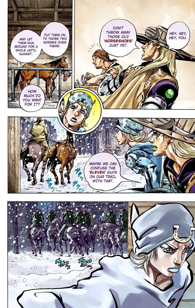 JoJo's Bizarre Adventure Part 7 - Steel Ball Run (Official Colored) chapter 46 page 20