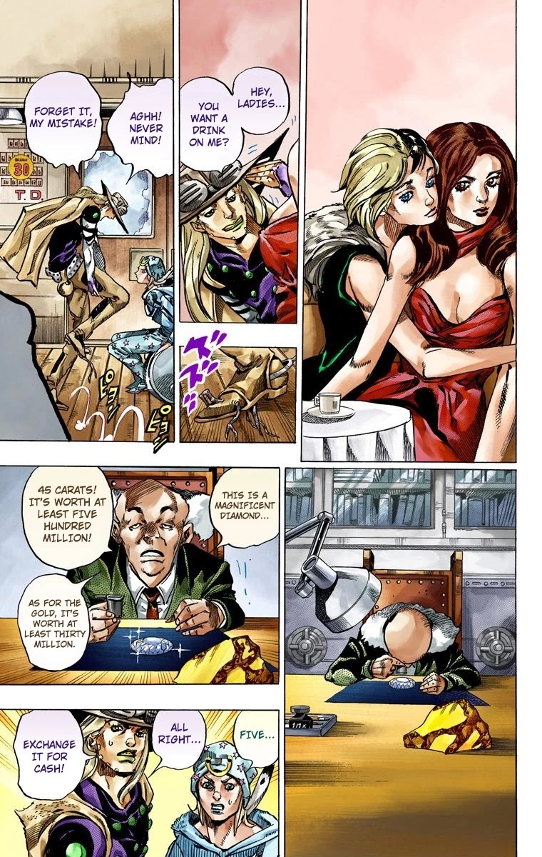 JoJo's Bizarre Adventure Part 7 - Steel Ball Run (Official Colored) chapter 46 page 21