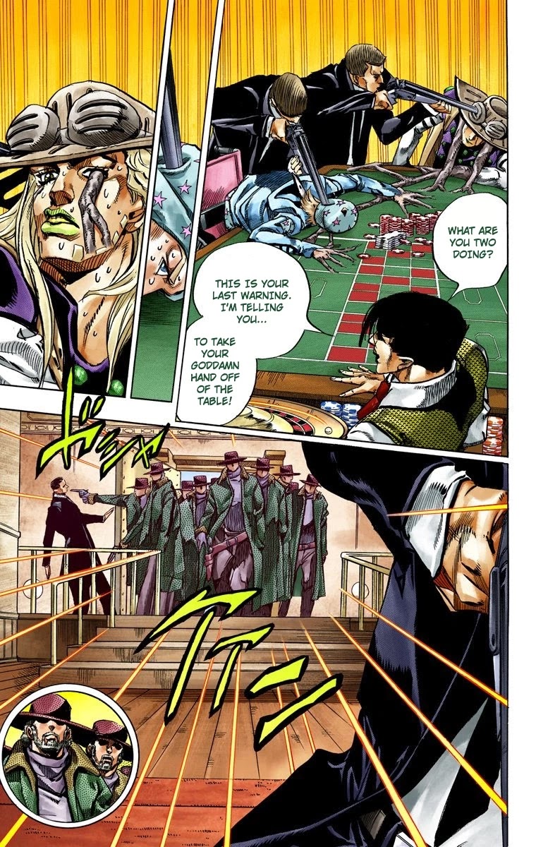 JoJo's Bizarre Adventure Part 7 - Steel Ball Run (Official Colored) chapter 46 page 42