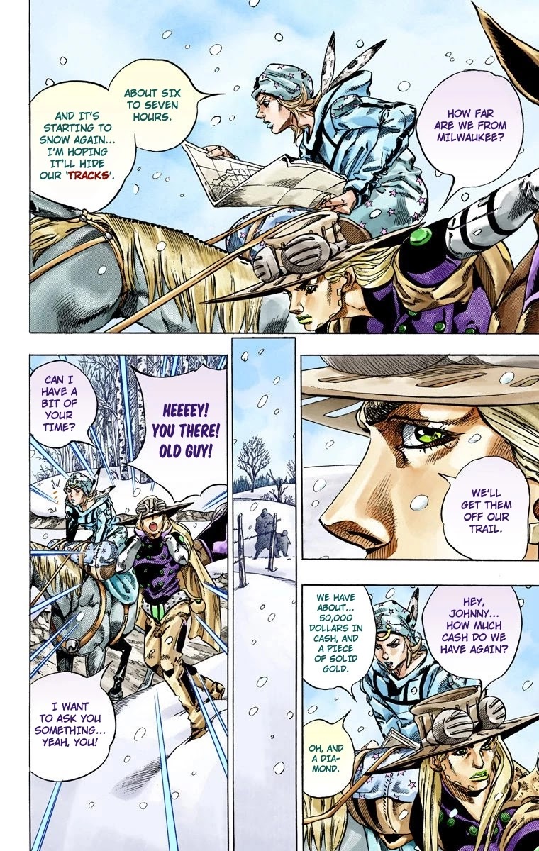 JoJo's Bizarre Adventure Part 7 - Steel Ball Run (Official Colored) chapter 46 page 5
