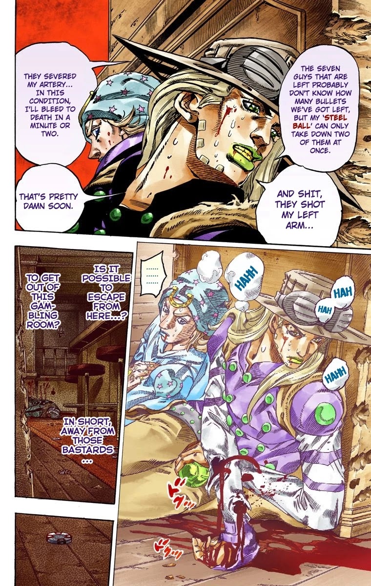 JoJo's Bizarre Adventure Part 7 - Steel Ball Run (Official Colored) chapter 47 page 16