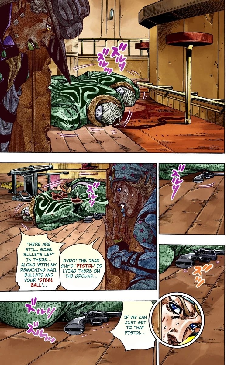 JoJo's Bizarre Adventure Part 7 - Steel Ball Run (Official Colored) chapter 47 page 21