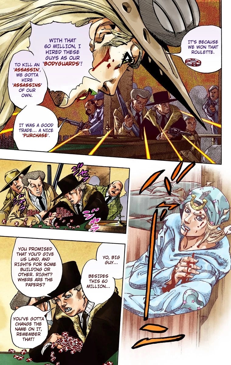 JoJo's Bizarre Adventure Part 7 - Steel Ball Run (Official Colored) chapter 47 page 33