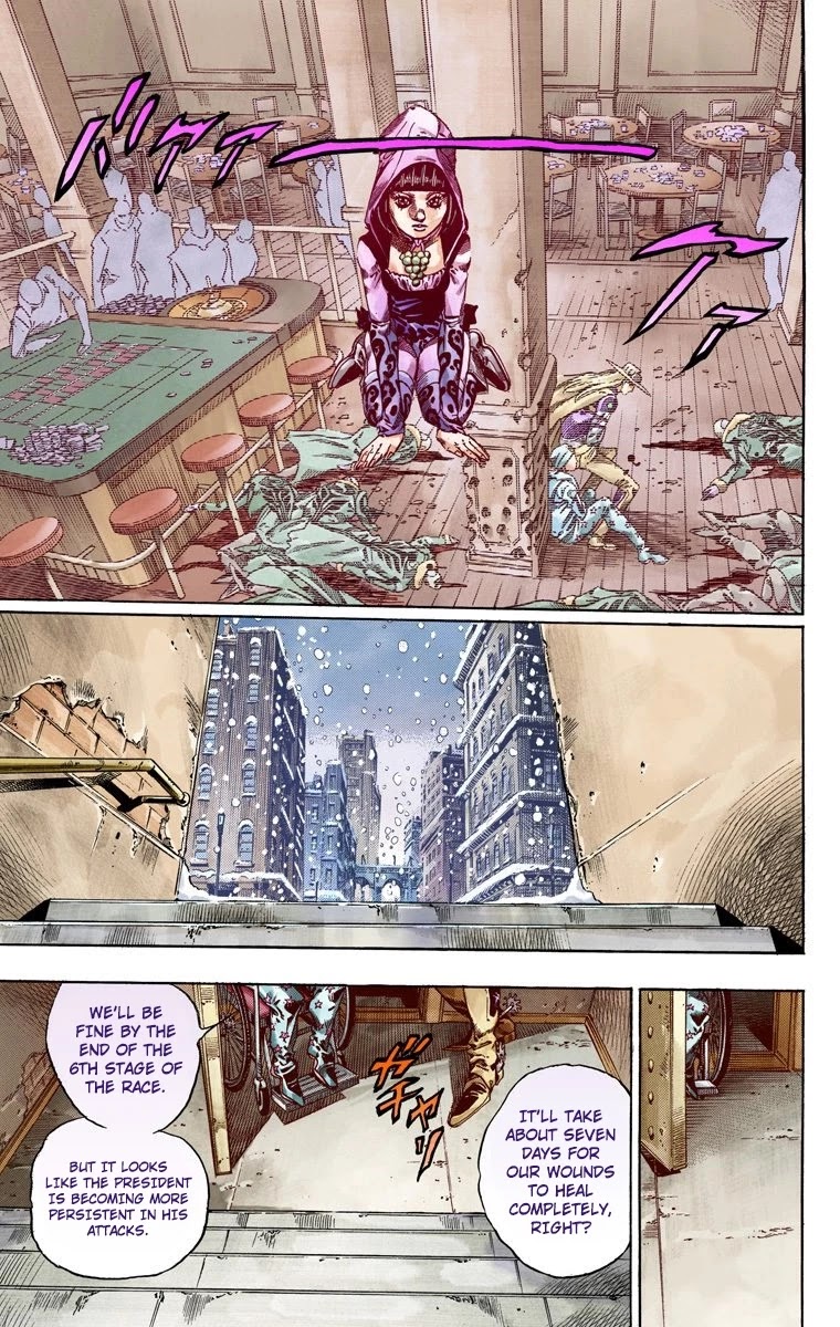 JoJo's Bizarre Adventure Part 7 - Steel Ball Run (Official Colored) chapter 47 page 35