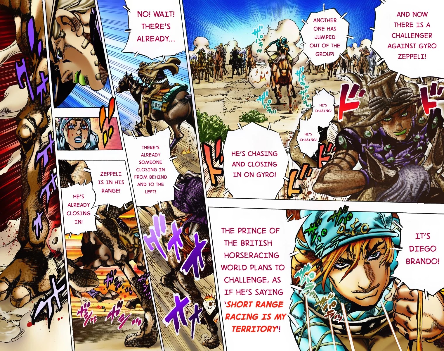 JoJo's Bizarre Adventure Part 7 - Steel Ball Run (Official Colored) chapter 5 page 12