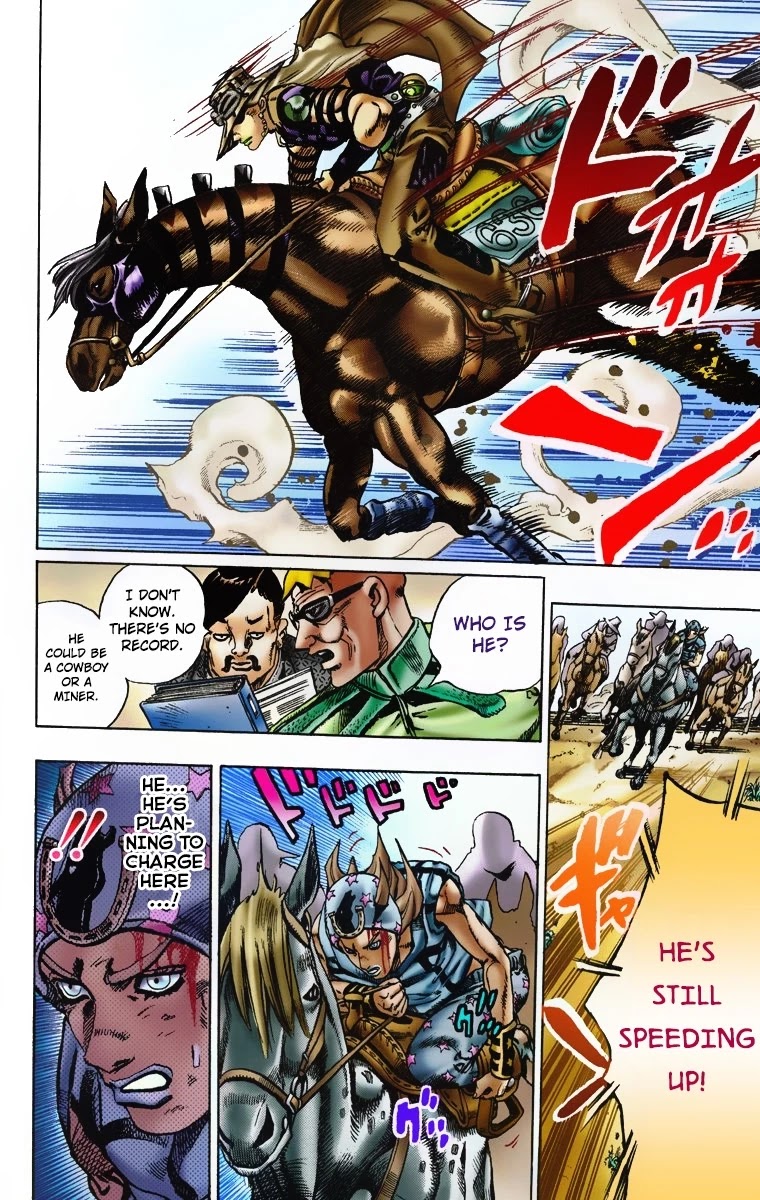 JoJo's Bizarre Adventure Part 7 - Steel Ball Run (Official Colored) chapter 5 page 8