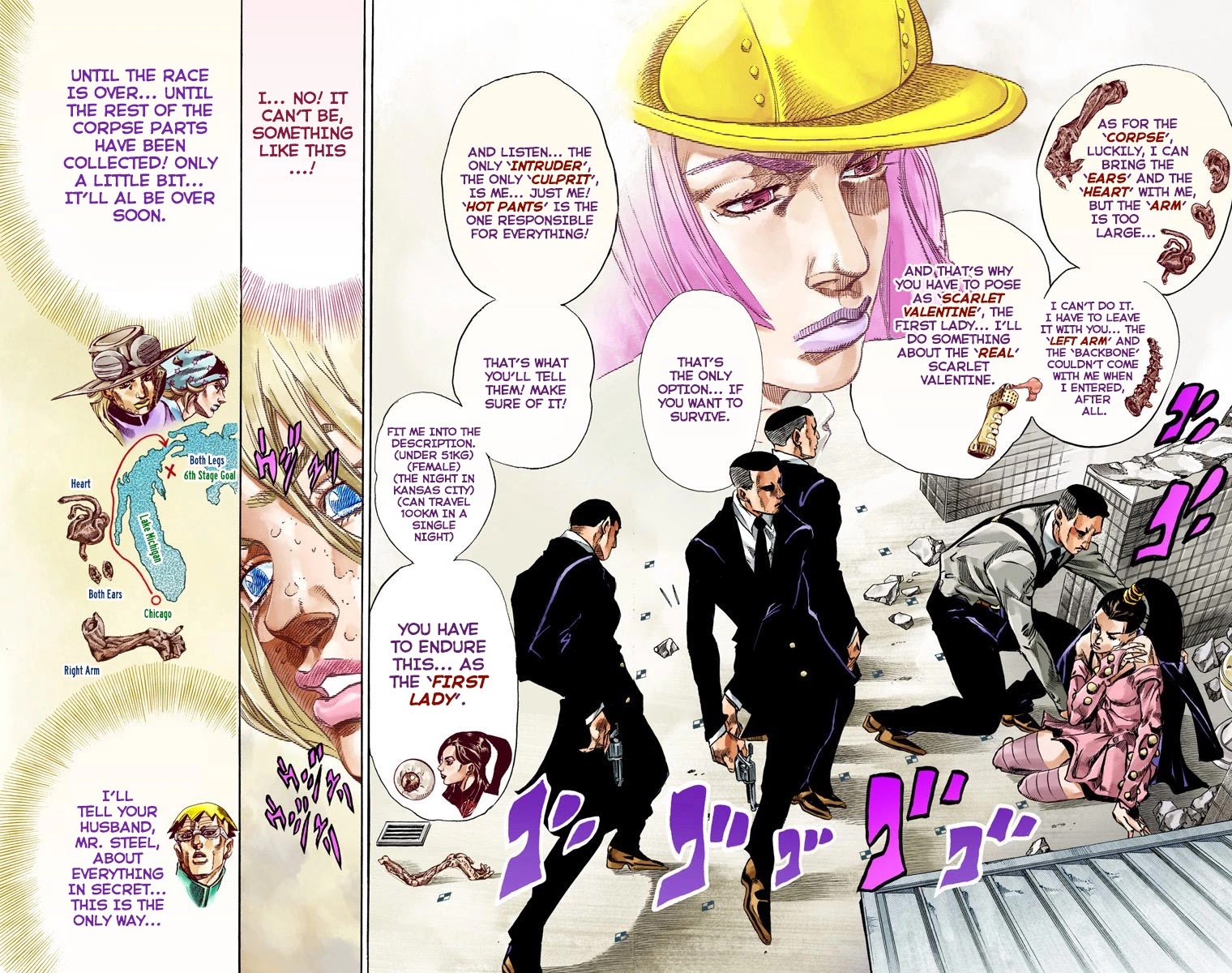 JoJo's Bizarre Adventure Part 7 - Steel Ball Run (Official Colored) chapter 50 page 48