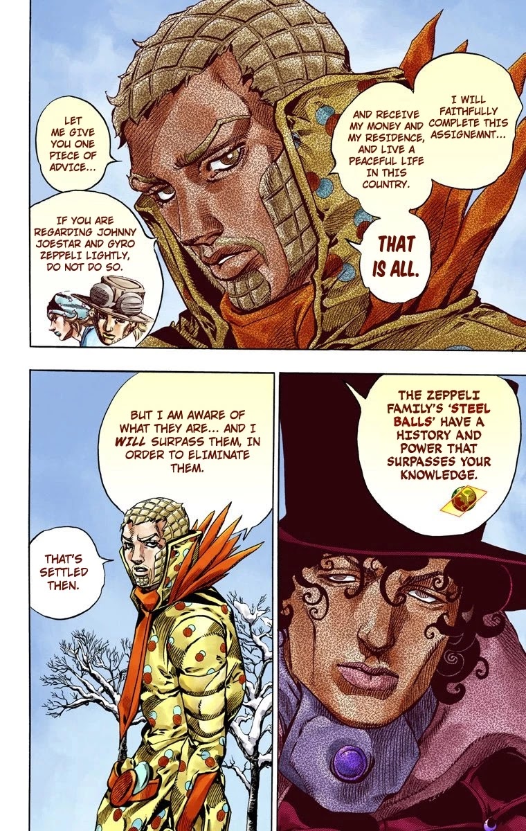 JoJo's Bizarre Adventure Part 7 - Steel Ball Run (Official Colored) chapter 51 page 26