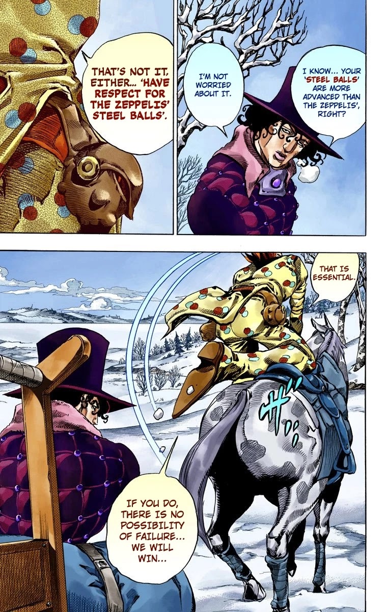 JoJo's Bizarre Adventure Part 7 - Steel Ball Run (Official Colored) chapter 51 page 27