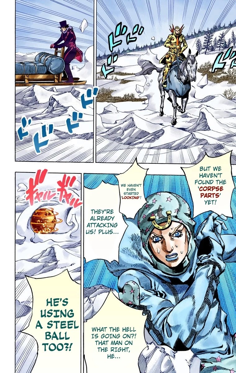 JoJo's Bizarre Adventure Part 7 - Steel Ball Run (Official Colored) chapter 51 page 47