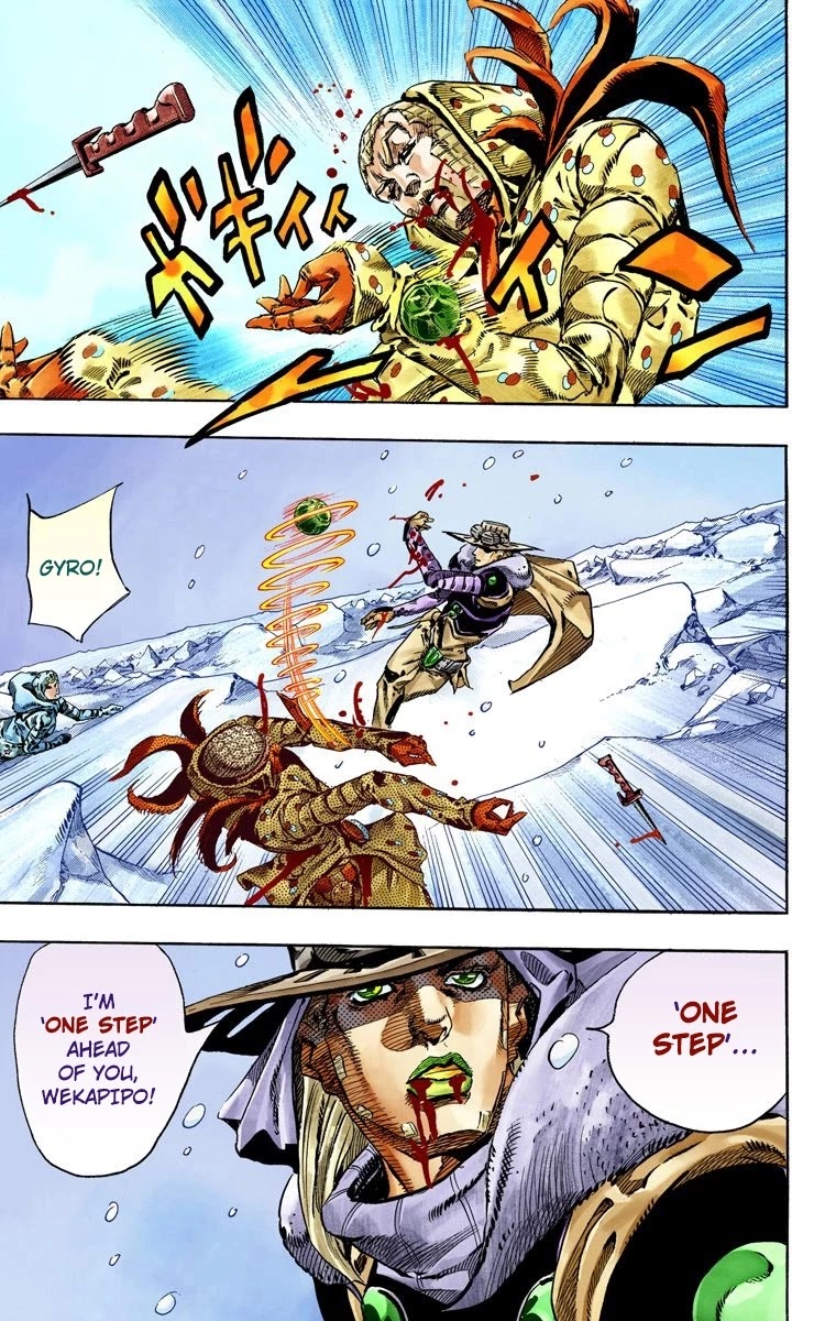 JoJo's Bizarre Adventure Part 7 - Steel Ball Run (Official Colored) chapter 54 page 38